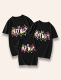 Halloween Multi Batman Printed Family Matching T-Shirt