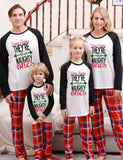 Christmas Letter Printed Family Matching Pajamas