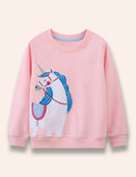 Unicorn Appliqué Sweatshirt