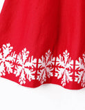 Christmas Snowflake Reindeer Sweater Dress