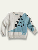 Blue Dinosaur Sweater - Bebehanna