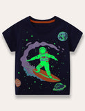 Cartoon Glow in Dark Astro T-shirt - Bebehanna