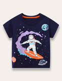 Cartoon Glow in Dark Astro T-shirt - Bebehanna