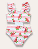 Cartoon Sleeveless Swimsuit - Mini Taylor