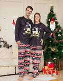 Christmas Cartoon Elk Letter Printed Family Matchting Pajamas - Mini Taylor