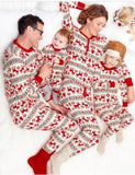 Chrëschtdag Elk Print Family passende Pyjamas