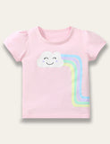 Cloud & Rainbow Print T-Shirt - Bebehanna