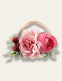 Colorful Simulated Flower Elastic Headband