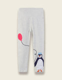 Ctue Penguin Appliqué Leggings - Bebehanna