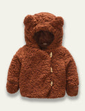 Cute Bear Plush Coat - Bebehanna