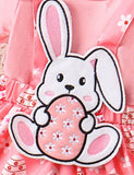 Easter Bunny Appliqué Suspender Skirt Set - Bebehanna