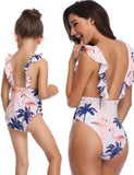 Flamingo Printed Family Matching Swim Suit - Bebehanna