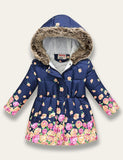 Floral Print Cotton Coat - Bebehanna