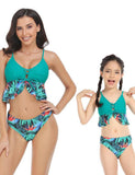 Floral Ruffled Family Matching Swim Suit - Bebehanna