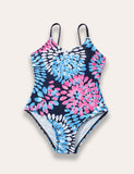 Flower One Piece Swimsuit - Bebehanna