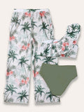 Flower Print Swimsuit Set - Bebehanna