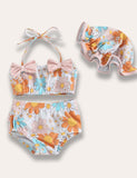 Flower Split Swimsuit - Bebehanna