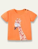 Giraffe Appliqué T-shirt - Bebehanna