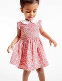 Knitted Flower Printed Dress - Mini Taylor