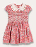 Knitted Flower Printed Dress - Mini Taylor