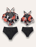 Leaf Printed Family Matching Swim Suit - Bebehanna