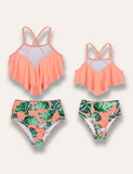 Leaf Printed Family Matching Swim Suit - Bebehanna