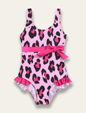 Leopard Print One Piece Swimsuit - Bebehanna