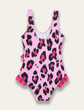 Leopard Print One Piece Swimsuit - Bebehanna