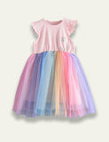 Love Mesh Rainbow Dress - Bebehanna