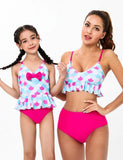 Mermaid Bow High Waisted Family Matching Swim Suit - Bebehanna