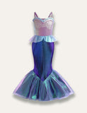 Mermaid Shining Mesh Shell Party Dress