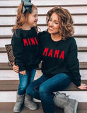 Mom and Me Letter Printed Sweatshirt - Bebehanna