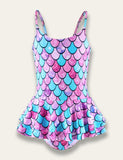 Multicolor Mermaid One-piece Swimsuit - Bebehanna