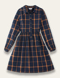 Navy Blue Plaid Family Matching Dress - Bebehanna