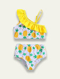 Pineapple Print Split Swimsuit - Bebehanna