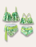 Pleated Strap Family Matching Swim Suit - Bebehanna