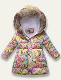 Printed Hooded Cotton Coat - Bebehanna