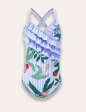 Printed One Piece Swimsuit - Bebehanna