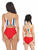 Rainbow Stripe Family Matching Swim Suit - Bebehanna