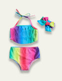 Rainbow Tassel Split Swimsuit - Bebehanna