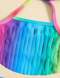 Rainbow Tassel Split Swimsuit - Bebehanna