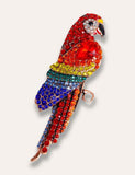 Retro Parrot Brooch