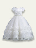 Rose Fluffy Party Dress - Bebehanna