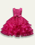 Ruffled Bow Party Dress - Bebehanna