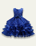 Ruffled Bow Party Dress - Bebehanna