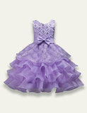 Ruffled Bow Party Dress - Bebehanna