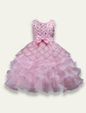 Ruffled Bow Party Dress - Bebehanna