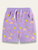 Shooting Star Print Shorts - Bebehanna