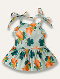 St.Patrick's Day Clover Strap Romper