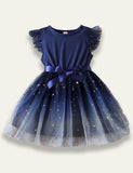 Starry Sky Gradient Mesh Dress - Bebehanna